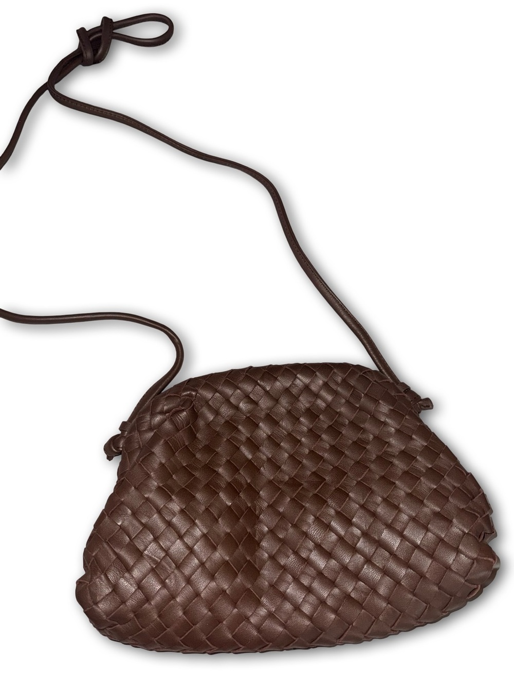 Quince Naomi Handwoven Clutch - Dark Brown - Picture 2 of 4
